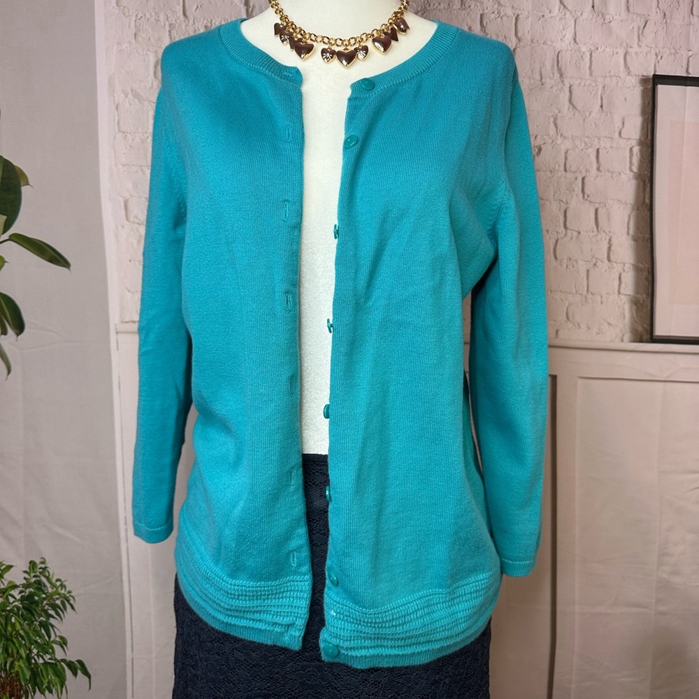 Talbots Turquoise Women's‎ Cardigan size small
